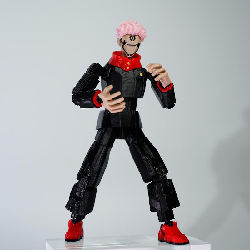 3D Печатные Jujutsu Kaisen Рёмен Сукуна Аниме Многосуставные Трансформирующиеся Игрушки Фигурки Действия Макет Манекен Украшения Подарки