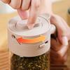 Moisture-proof Glass Spice Bottle Sealed Spice Sorting Bottle 2 In 1 Salt Container  Countertop