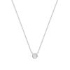 Luxenter Collier De Zirconium Brillant Finition En Rhodium - Akele