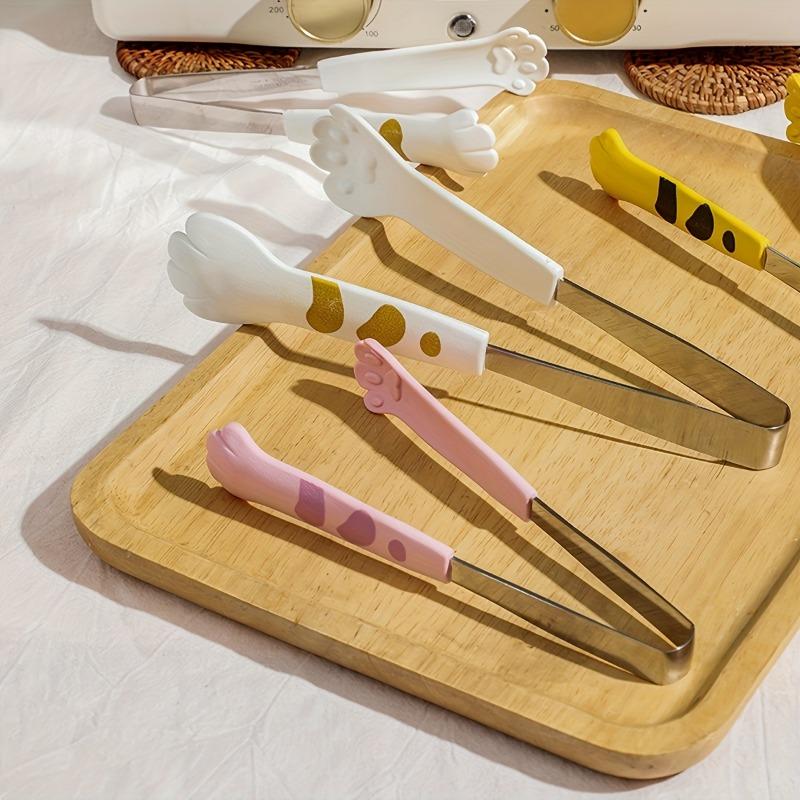 3pcs Mini Cat‑Paw Food Clips, Cute Kitchen Tool for Grilling, Baking & Salads