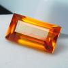Natural Orange Sapphire Loose Gemstone 8.20 ct Emerald Cut September Birthstone for Gem Collections