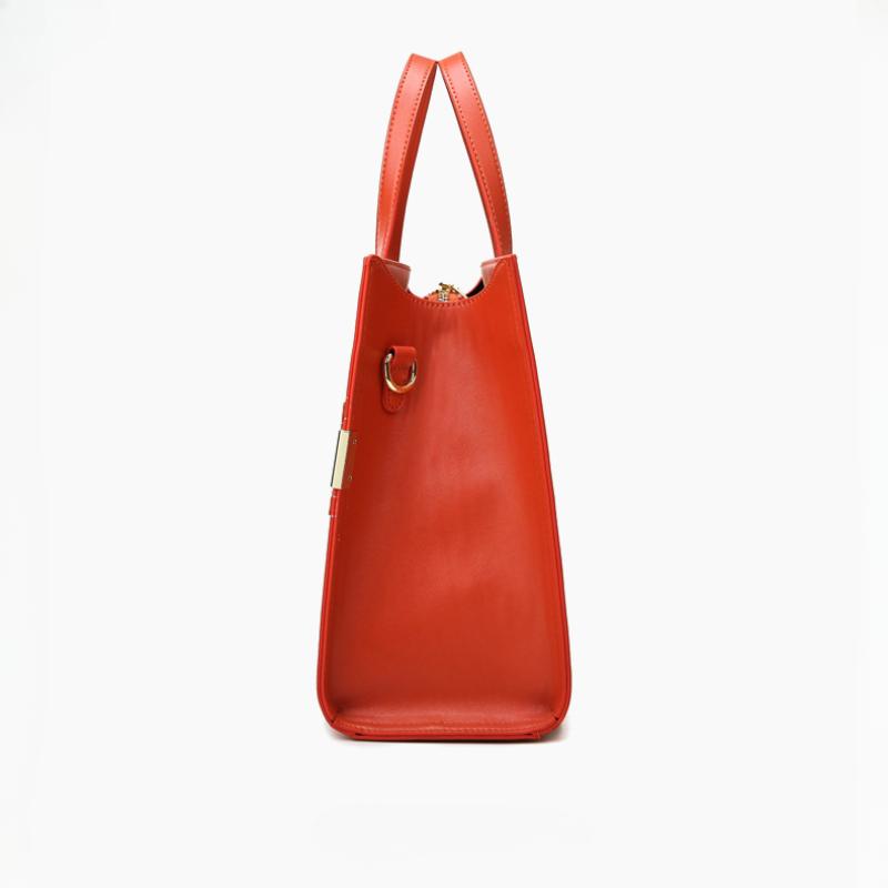 Новая летняя сумка-тоут большой вместимости. Красивая оранжевая модная женская сумка с буквенным принтом. Высококачественные сумки из искусственной кожи в стиле ретро с текстурой на одно плечо для подарков на женский день.