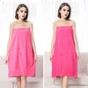 Microfiber Bath Dress Quick Absorbent Quick-Drying Anti-slip Adjustable Bust Sleeveless Press Button