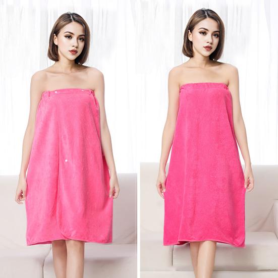 Банное платье из микрофибры, быстро впитывающее, быстросохнущее, противоскользящее, с регулируемой грудью, без рукавов, с кнопкой