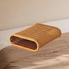 Sauna Headrest Pillow Ergonomic Breathable Cervical Spine Pillow Artificial Rattan Handwoven Neck Rest for SPA Steam Room Home