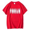 2026 Summer Unisexs High Quality Casual Sports Tshirt Oversized Loose Fit Funny Focused Graphic Round Neck Short Sleeve Y2k Tee