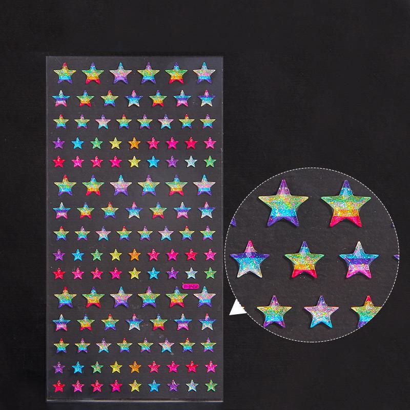 Colored Self-adhesive Rhinestones Sticker Children's Stage Show DIY Face Eye Decoration Acrylic Crystal Diamond Tattoo Sticker