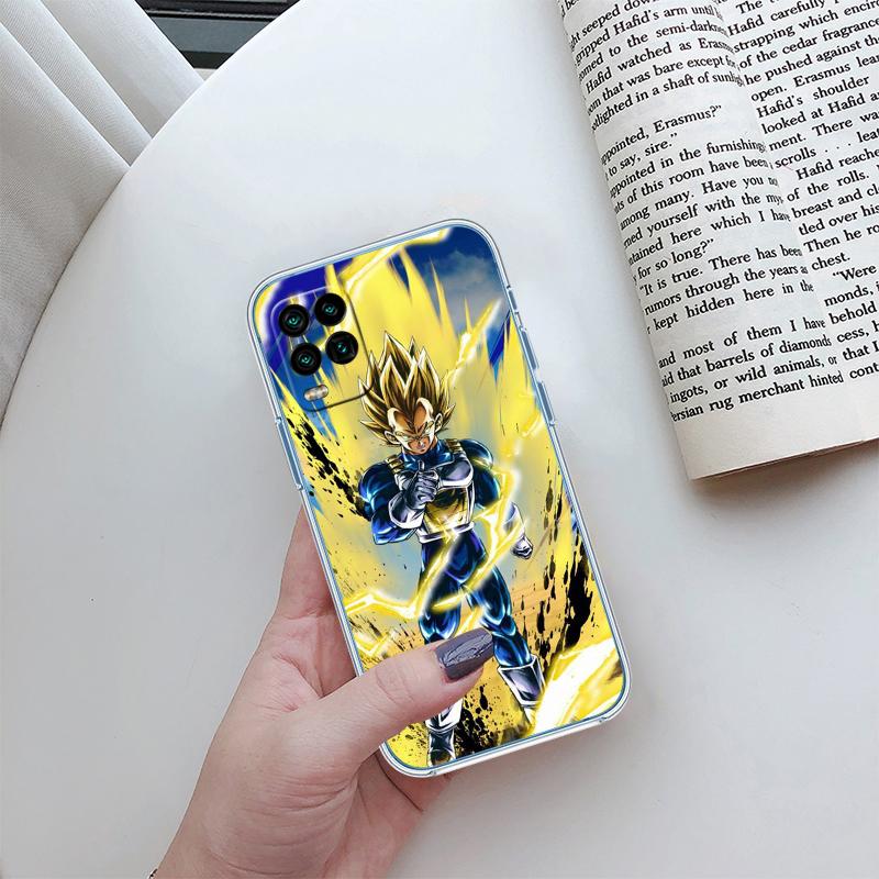 Dragon Ball Vegeta Transparent Phone Case for Motorola Moto G7 G8 G9 G84 G85 G73 G24 G15 Z2 Play Power Plus