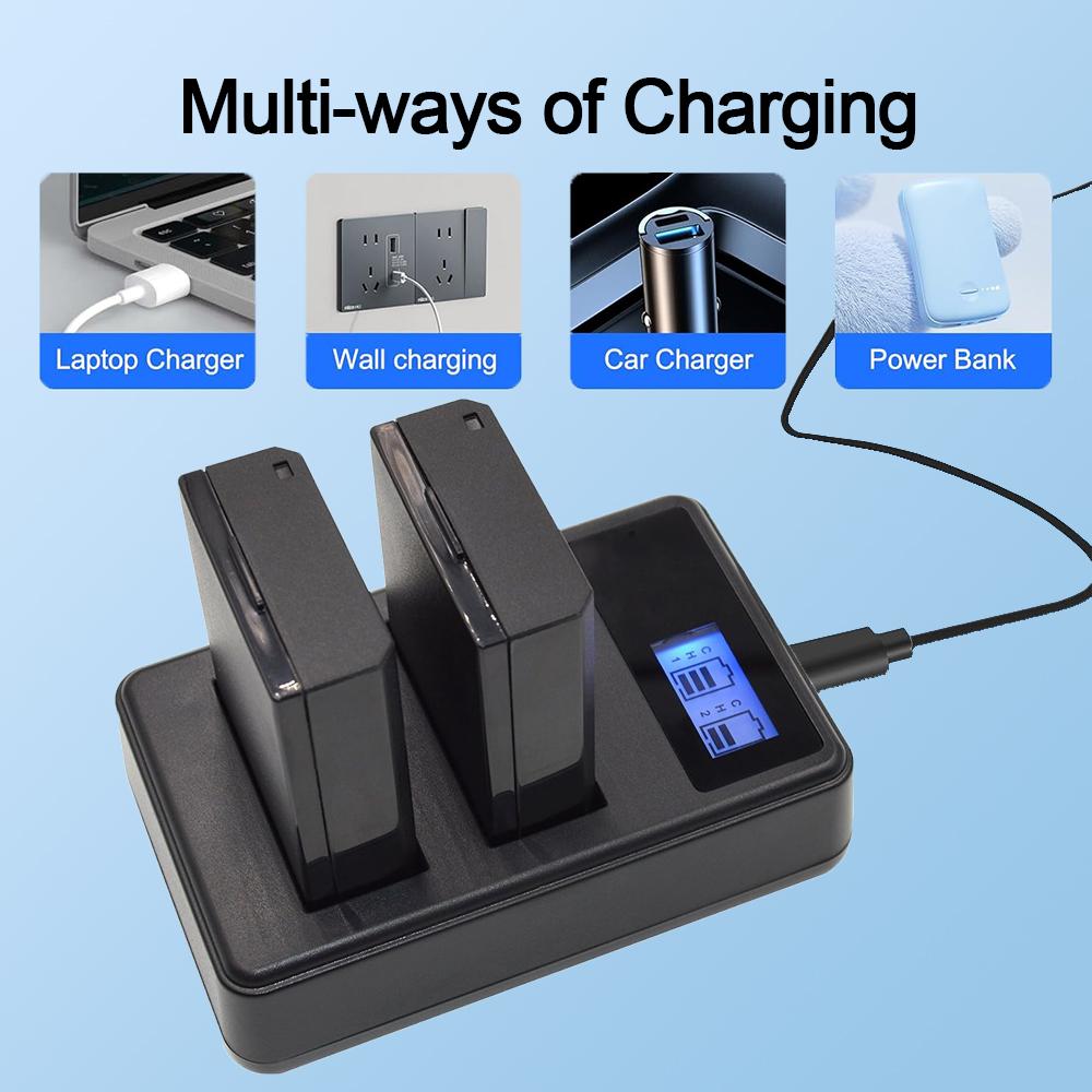 EN-EL14 Camera Battery Charger for Nikon D5200 D5300 D5500 D560 D3200 D3300 D3400 D3500 DF CoolpixP7000 P7100 P7700 P7800 Camera