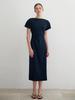 Mommet Etwa Pintuck Dress Deep Navy