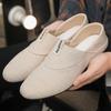 Слипоны Легкие Мужские Повседневные Туфли Холщовые Туфли Zapato Hombre Износостойкие Нескользящие Мужские Дышащие Комфортные Туфли для Вождения
