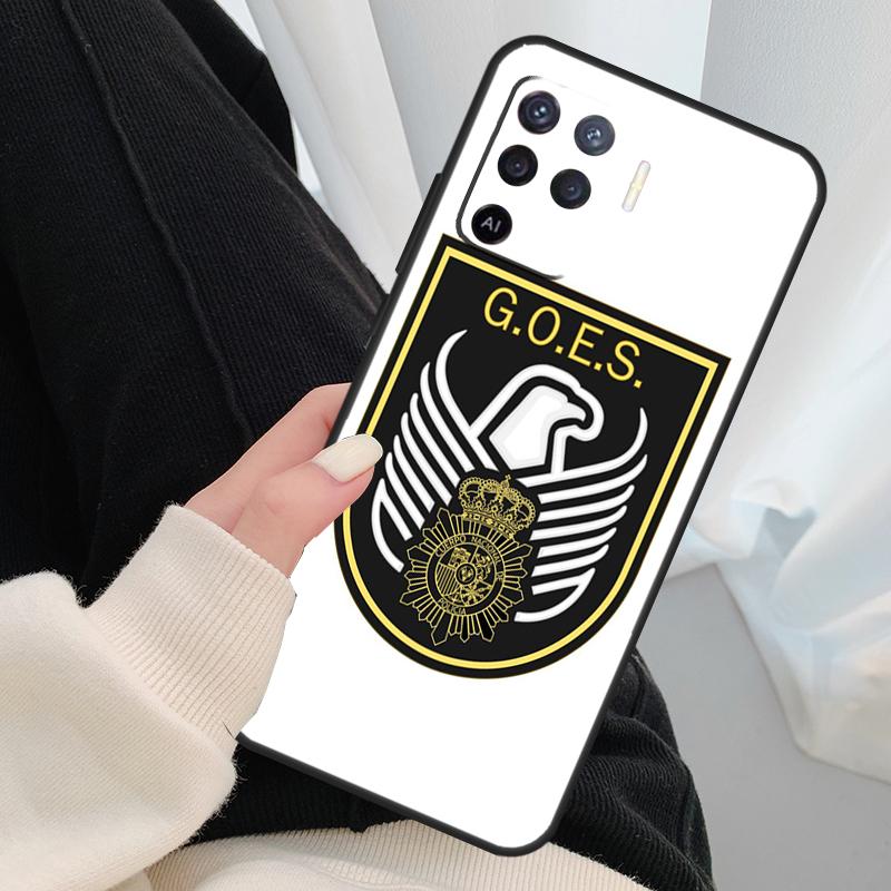 Логотип Национальной полиции Испании Чехол Для Oppo A18 A38 A58 A78 A98 A80 A60 A40 A96 A76 A16 A94 A74 A54 A15 A17 A57 A77 A5 Pro