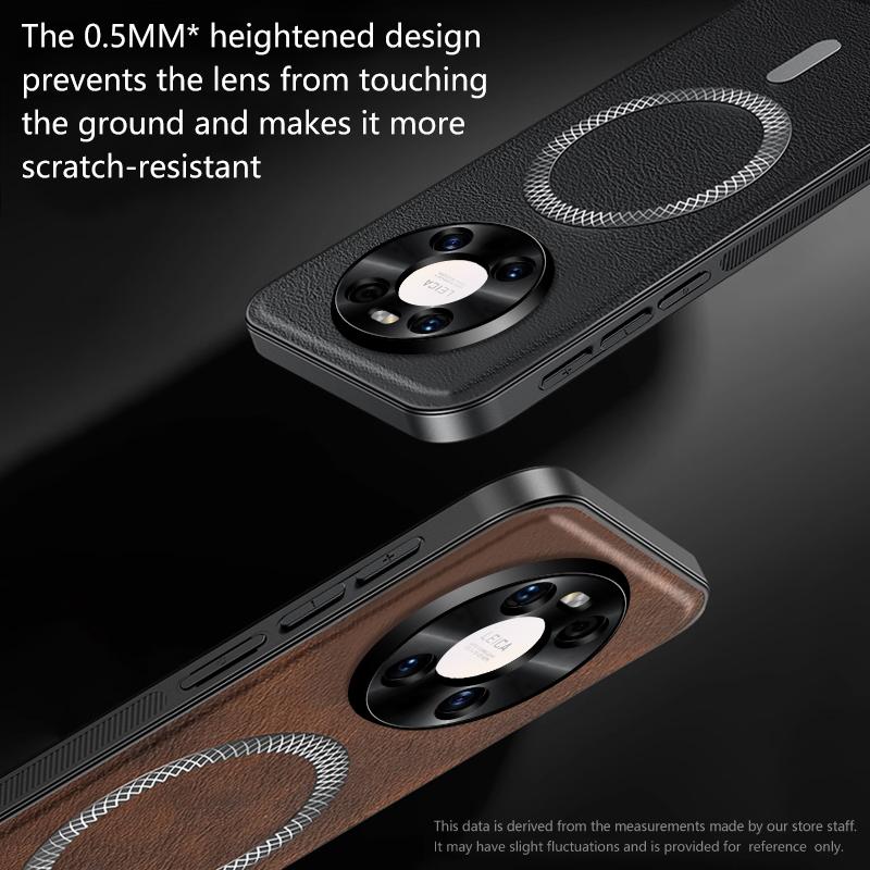 Для Huawei Mate 40 Чехол Магнитный Элегантный Кожаный Износостойкий Объектив Полностью Закрытый Нескользящий Защита Края Чехол-Накладка