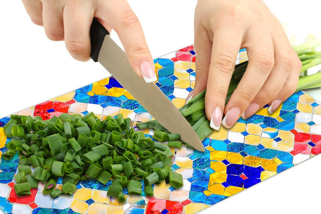 GLASS PLATE BOARD PANEL TABLETOP 30x52 PATTERN