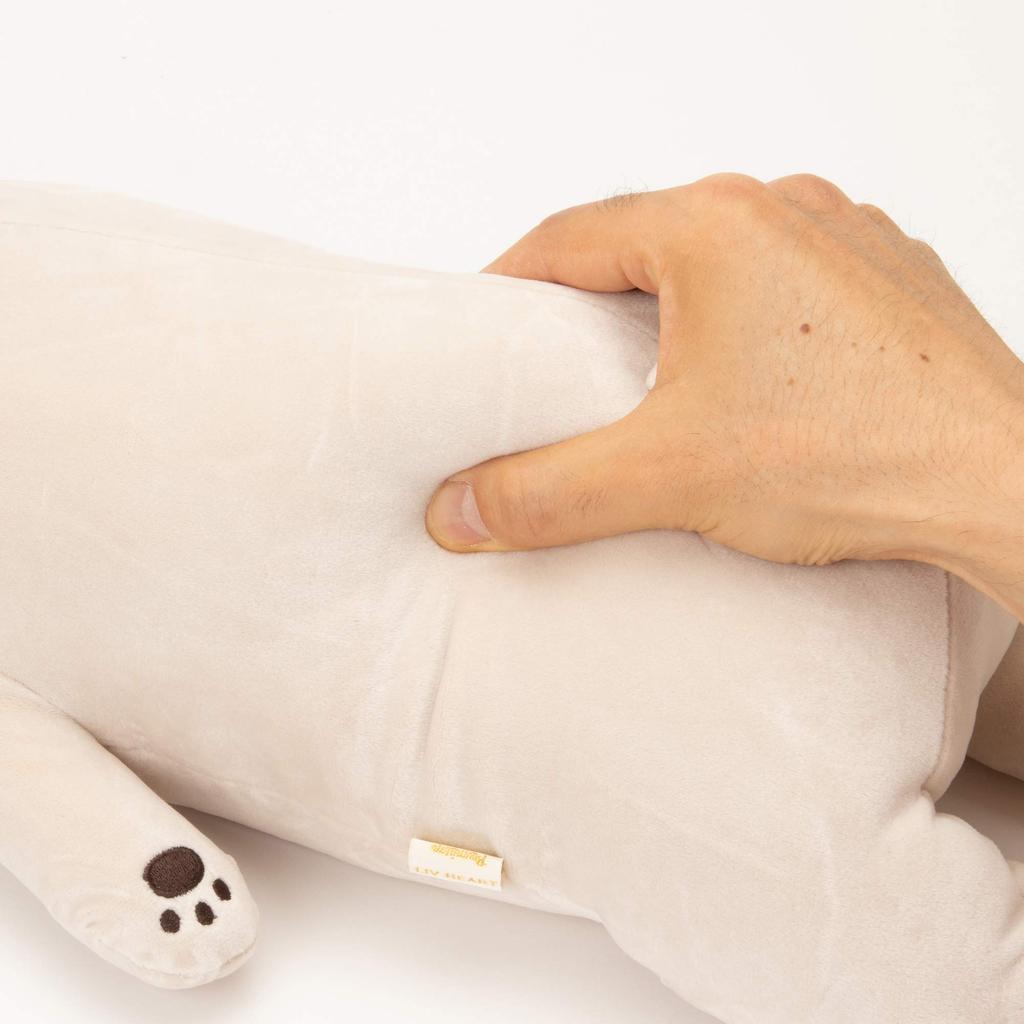 Livheart Premium Nemunemu Animals Hana the Pug Body Large Fluffy and Squishy Plush Gift Item Pillow, (Approx. 67cm), Toy, 48768-32