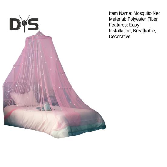 Балдахин для кровати с флуоресцентными звездами, дышащая москитная сетка, детская комната, круглая верхняя часть, детская кроватка, палатка, хозяйственные принадлежности