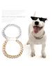 Dogs Collar Small Dog Necklace Snack Chain Teddy French Bulldog Necklace Silver/Golden Pet Accessories Dog Accessories