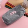 Large Capacity Stationery Pouch Grey Star Makeup Organizer Bags Ins Style Pencil Case  Wash Bag