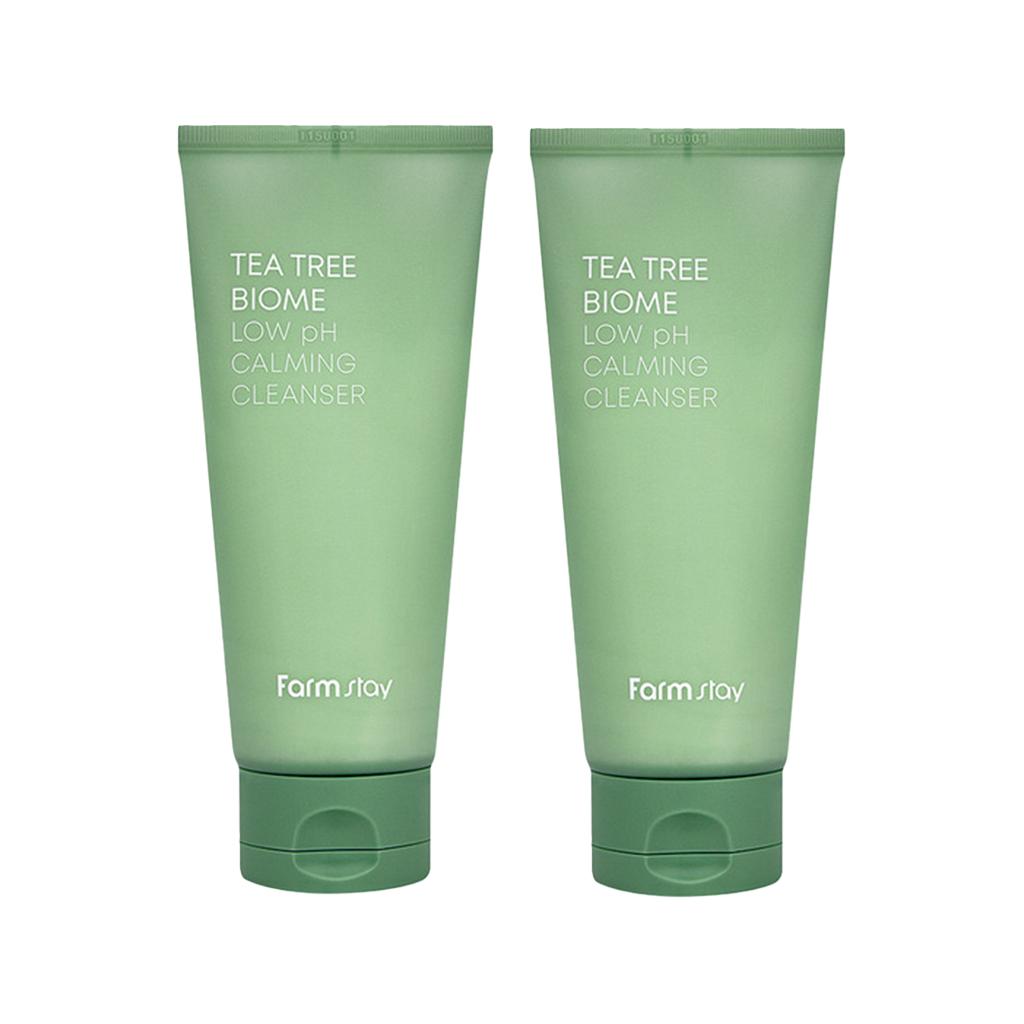 FARM STAY Tea Tree Biome Успокаивающее очищающее средство с низким pH 180 мл (3 варианта)