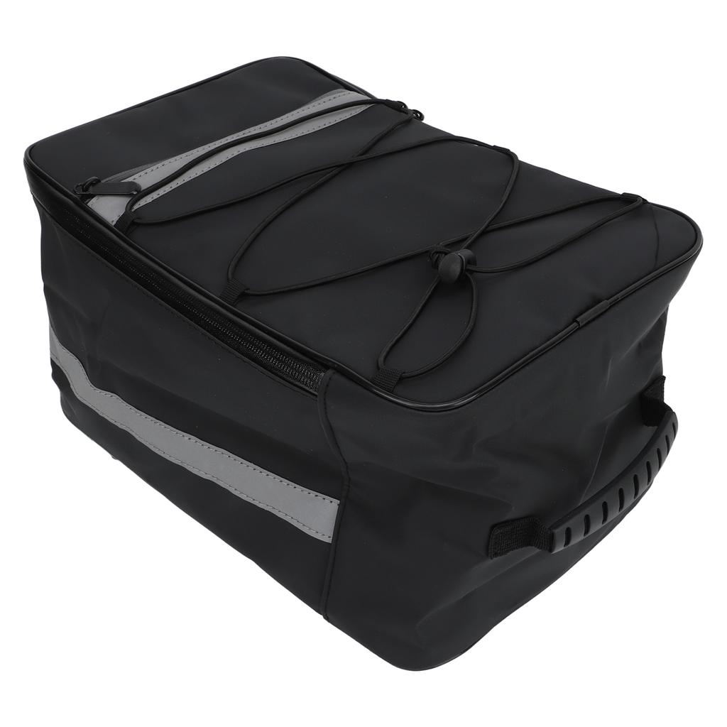 Сумка для заднего багажника велосипеда, водонепроницаемая, светоотражающая, большой емкости, с чехлом для дождя