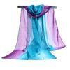 Butterfly Print Chiffon Scarf 160*50cm Silk Scarf Fashion Beach Gauze Scarf  for Women