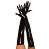 Black Wear Catsuit Accessory Cosplay Leather Faux Long Latex Gloves Adult Sexy Fetish
