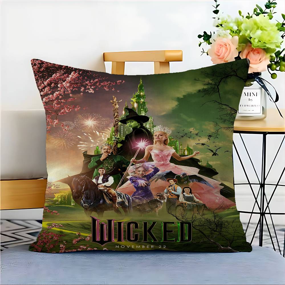 Movie W-Wicked Decorative Room Aesthetics Pillow Case Home Decor Bedroom Sofa Bed Couch Pillow Cover 45x45