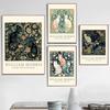 Vintage Cats William Morris Artistic Works Posters and Prints Canvas Printing Wall Art Picture for Living Room Home Decor Gifts