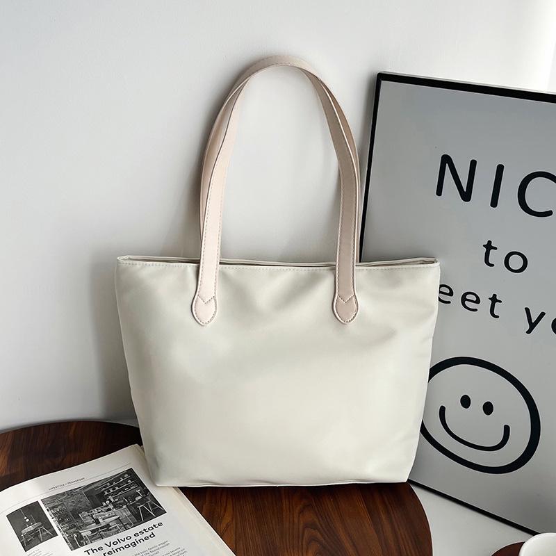 Стильная женская холщовая нейлоновая сумка-тоут подмышку: Универсальная, вместительная сумка на одно плечо