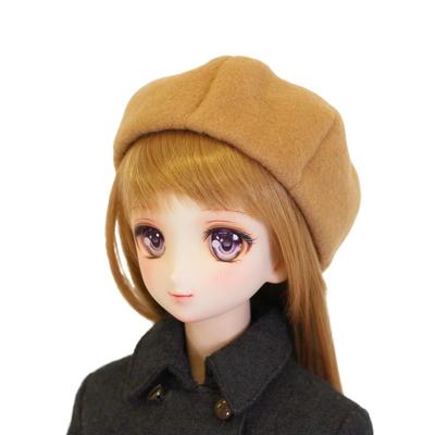 [Petite Marie] Совместимо с MDD 13 DD (Совместимость с DDH-01~10) Берет из бобрового меха, Верблюжий, 9-10 дюймов (Кукла 60 см, Кукла 40 см, BJD) Одежда для кукол [Petite