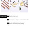 Brown Gold 20Pcs Stainless Steel Cutlery Set Knife Fork Coffee Spoon Dinnerware Imitation Wood Handle Tableware Kitchen Flatware