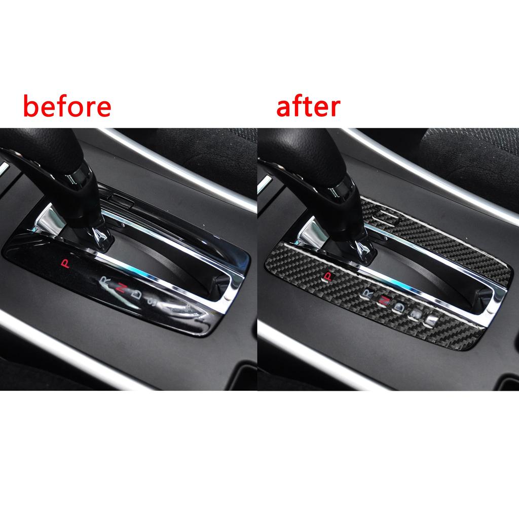 2 шт. карбоновая накладка на панель переключения передач салона автомобиля декоративная накладка для Honda Accord 2013-2017