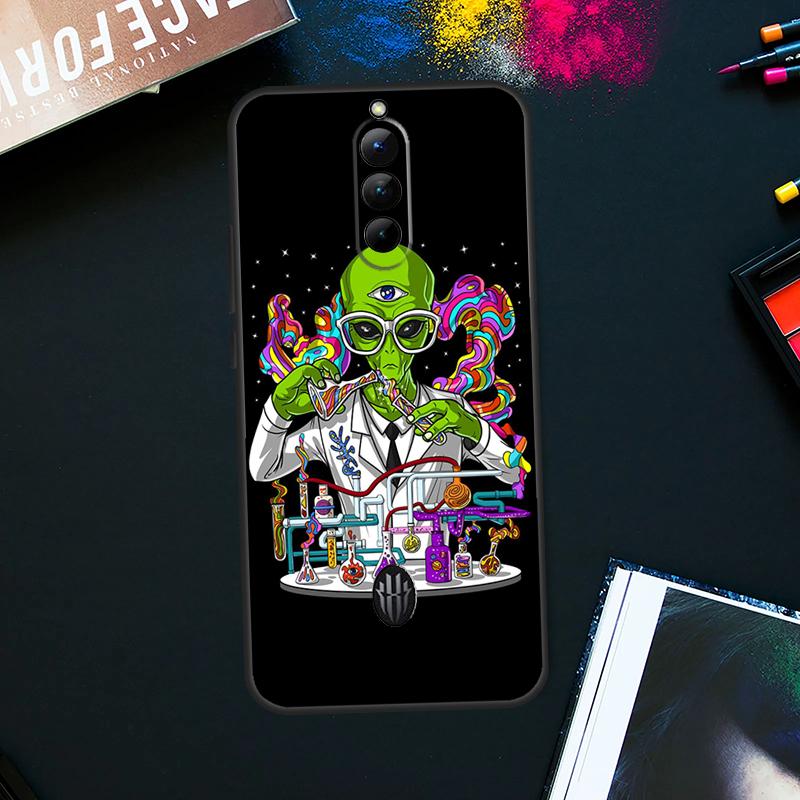 Space Alien Magic Case For ZTE Nubia Red Magic 9 Pro Plus RedMagic 8 8S Pro Plus 6 7 6S 7S Pro 5S 6R 5G Cover