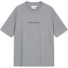Solid Loose Fit Crew Neck Short Sleeve T-Shirt Men Tops Gray 40HM228P7E