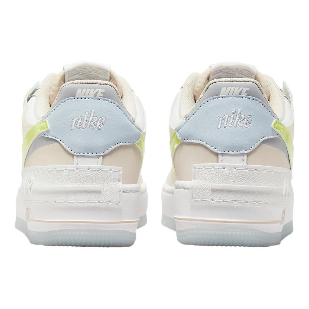 Nike Air Force 1 Shadow White Lemon Twist Женские кроссовки Light-Lemon-Twist Wolf-Grey FB7582-100