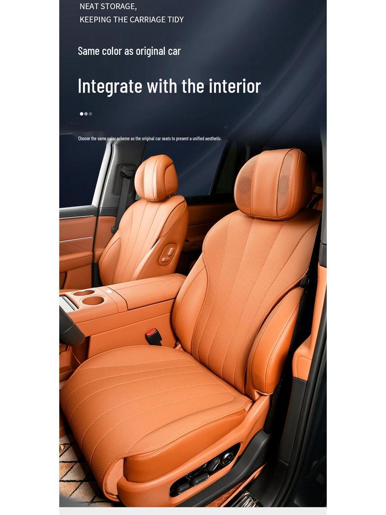 Подушка сиденья из кожи наппа AITO M8: Полный автомобиль, Пятиместный, Четыре сезона, Экологичная вентиляция, Автомобильные аксессуары для интерьера.