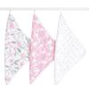 Aden Anais Wash Cloth Ma Fleur Set of 3 30 X 30 Cm Muslin Cotton with Loop Baby Gift WCADABAWCC30008 +