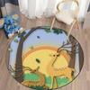 Floor Mat Living Room Rug Children's Crawling Play Area Mat Anime Carpet Door Mat Forest Fawn Round Rug