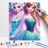 Disney Эльза и Анна масляная живопись painting art ручная работа diy painting домашний декор подарок