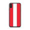 Чехол для iPhone — Drapeau de l'Autriche — iPhone XS — Силиконовый суппорт — Design Fin et Léger — Максимальная защита