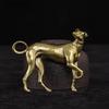 Украшения для стола Винтажные латунные фигурки животных Изделия ручной работы Аксессуары из цельной латуни Верные собаки Декоративные предметы Подарки