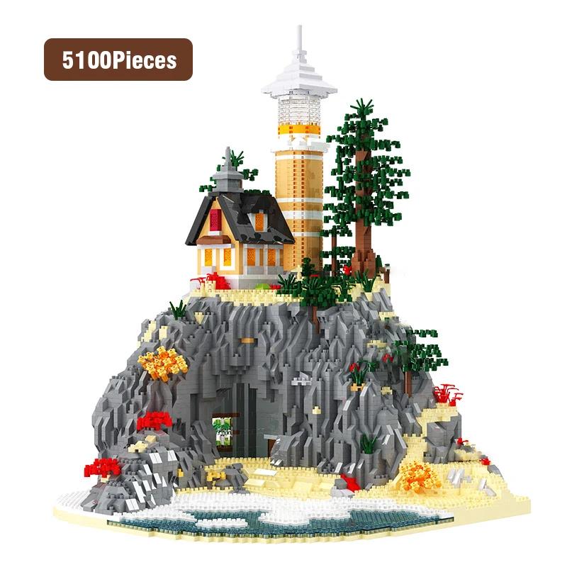 Игрушка-конструктор «Маяк» 5100 деталей, DIY, строительные кубики, развивающие игрушки, игры, для детей, детей, парня, девушки, подарки