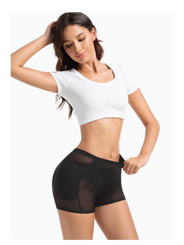 Женские брюки с эффектом увеличения бедер, подтягивающие ягодицы и контролирующие живот, со вставками из губки - Дышащая сетка, большие размеры, корректирующее белье