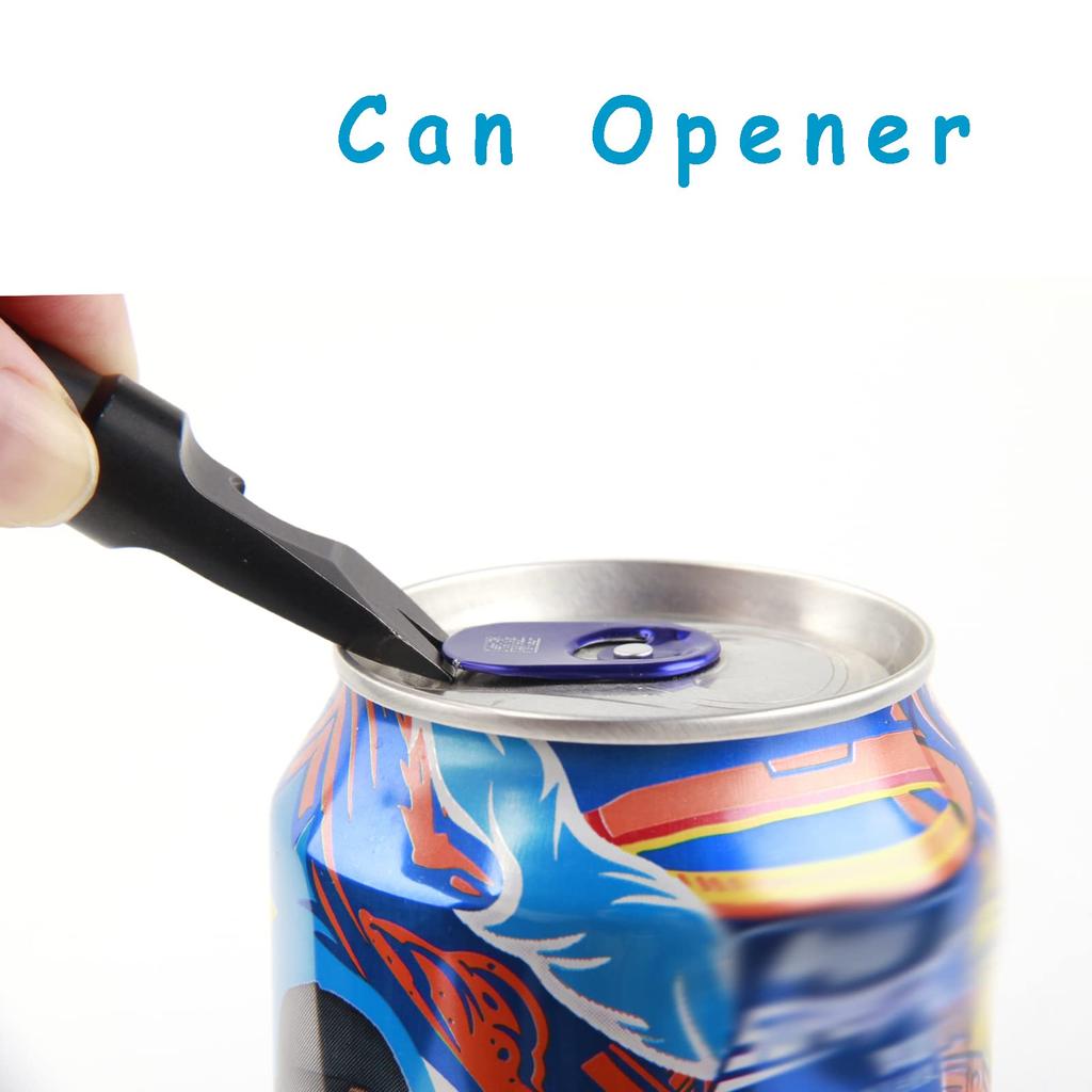 Многофункциональный инструмент Hamans Titanium Alloy EDC Pry Bar с функцией открывалки для бутылок и отвертки (черный)