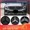 Автомобильная наклейка Для Benz Новый Автомобиль Решетка Радиатора Значок 3D Значок Логотип Передней Решетки Для Mercedes Benz GLC X253 GLE W166 C292 GLS X166 16-19 Матовый