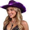 Composite Light Up Cowgirl Hat Comfortable Cowboy Hat Durable Space Cowgirl Hat  Outdoor