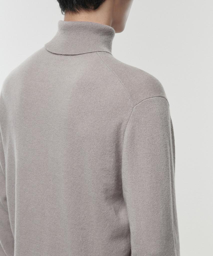 MUSINSA STANDARD [Premium] 100% Cashmere Turtleneck Knit [Mushroom]