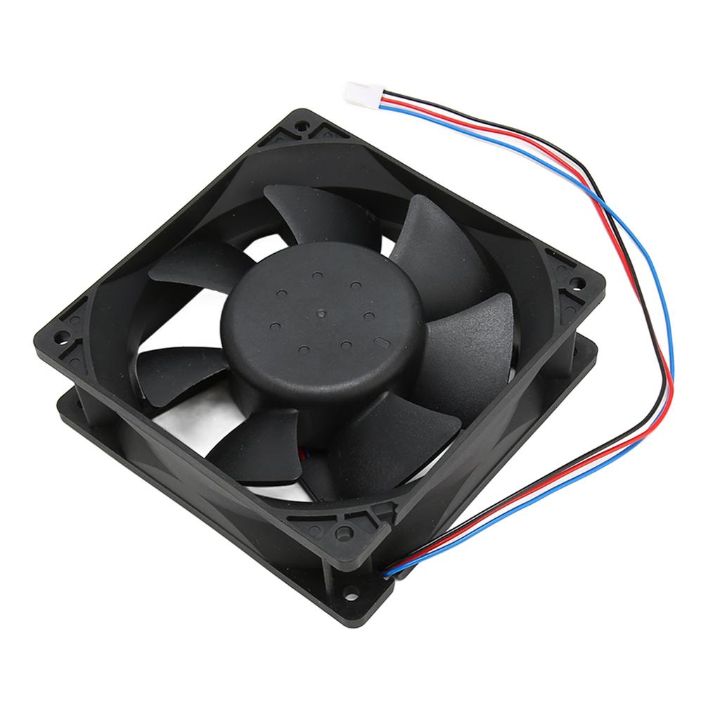 CPU Cooling Fan 120mm 24V 0.75A 1300RPM Quiet 3Pin Connector Easy Installation PC Cooling Fan for