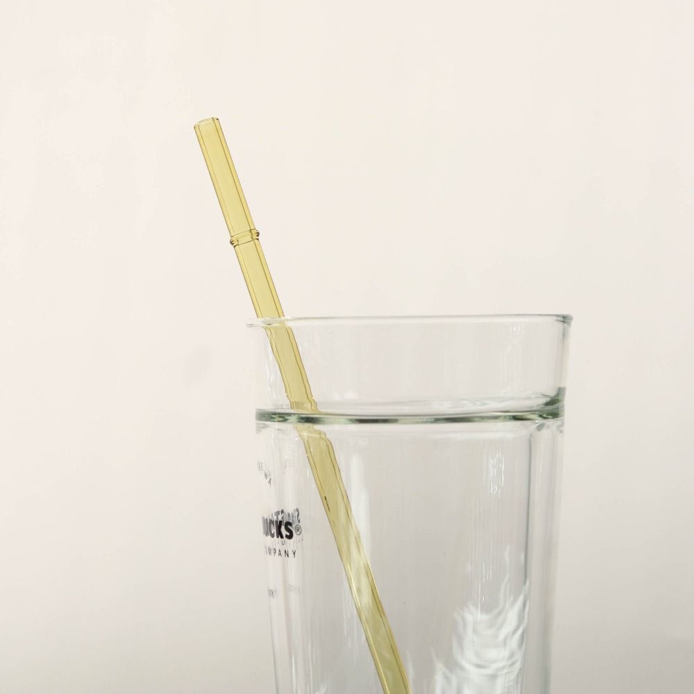 3Pcs 23cm Eco-friendly Straws for Smoothies Cocktails Glass Straws Long Heat-resistant Drinking Straws Cup Accessories