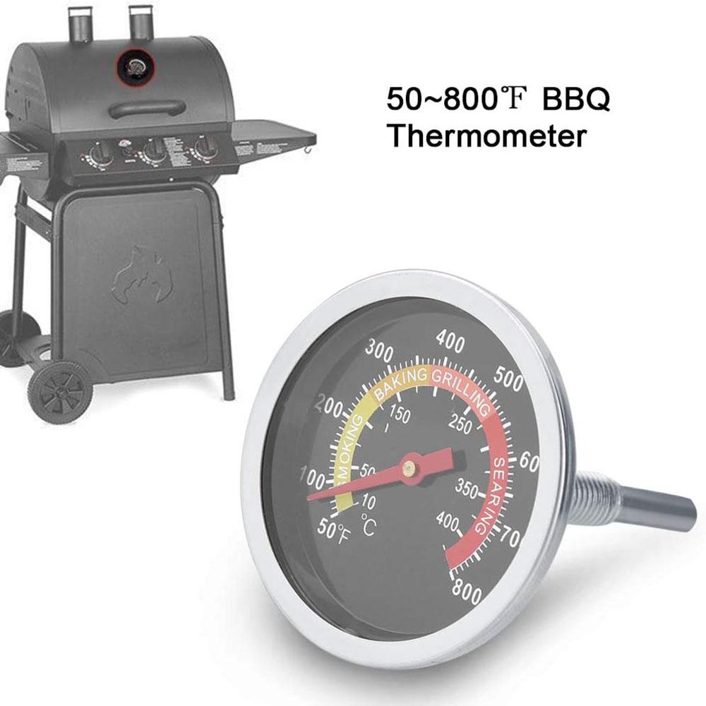 2PCS Temperature Gauge Thermometer for Barbecue BBQ Grill Smoker Pit Thermostat